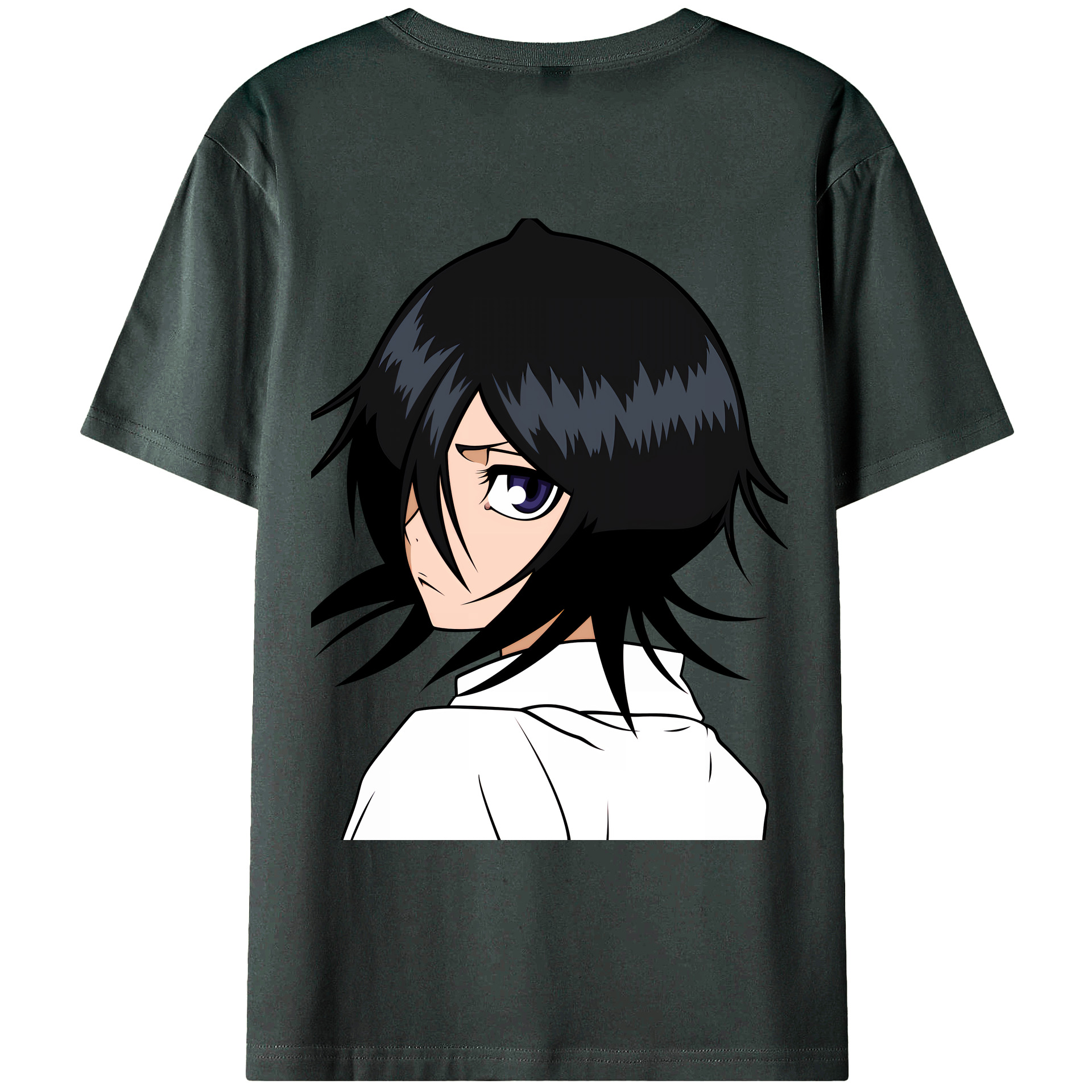 （画像用） ブリーチ 朽木ルキア BLEACH Kuchiki Rukia 綿100％ メンズ半袖Tシャツ（バックプリント） 通気性